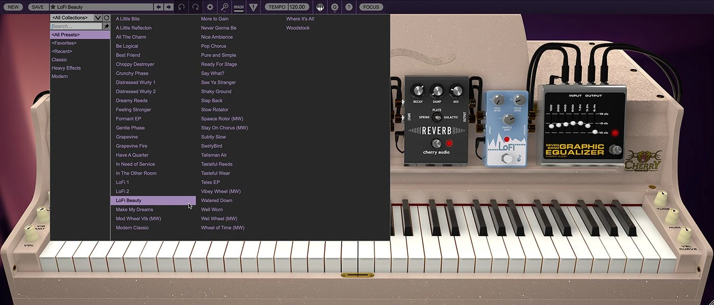 Cherry Audio Wurlybird 140B Electric Piano - UI